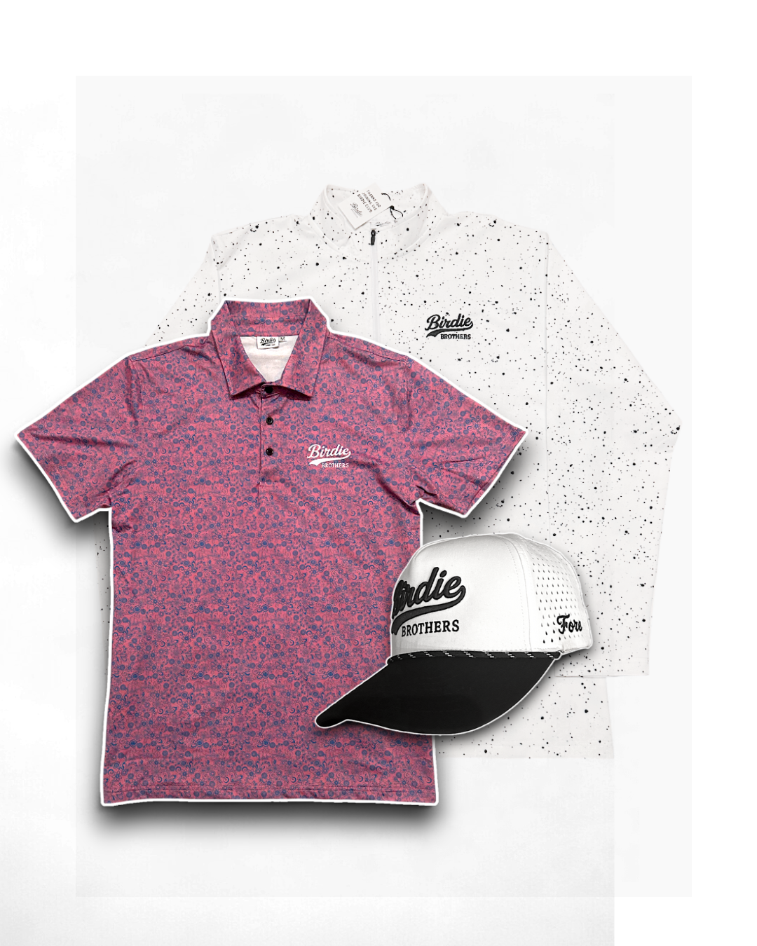 Birdie Brothers Starter Set – Polo + Pullover + Cap