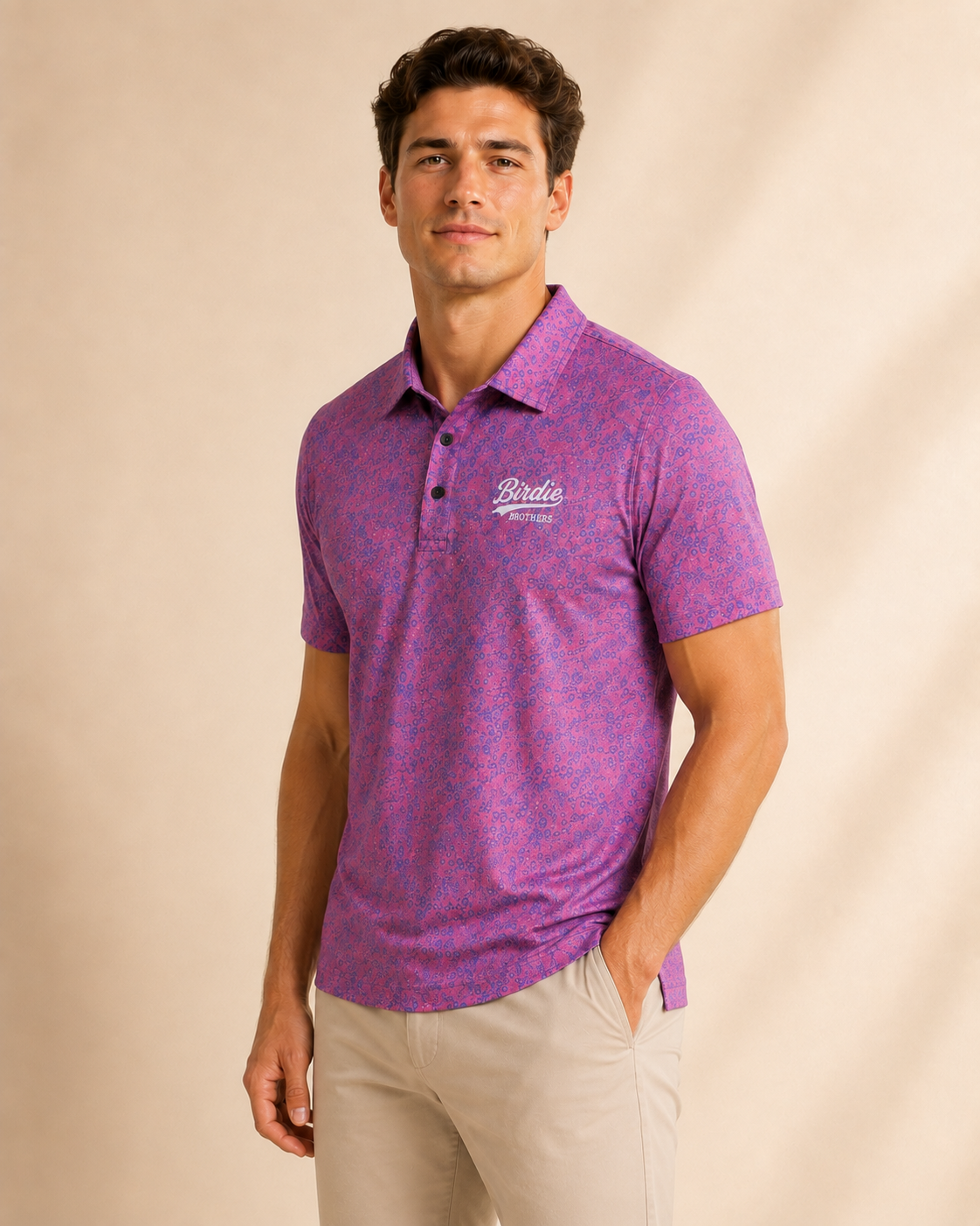 The Pink Stroke Polo – seitliche Passform