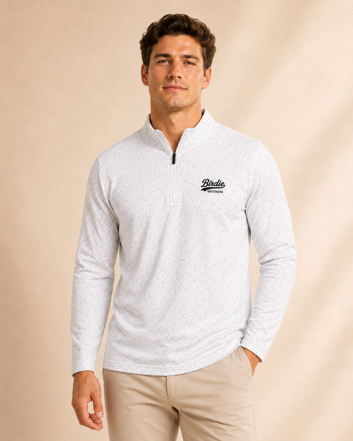 The Fairway Fleck Q-Zip am Model
